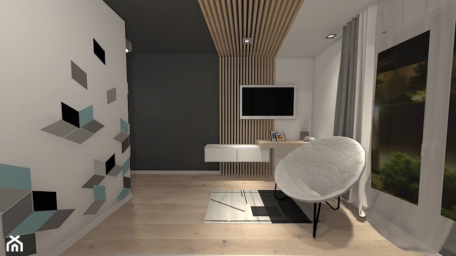 Projekt domu 150m2 - Sypialnia, styl nowoczesny - zdjęcie od Art Design Studio