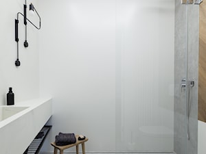 MINIMALISTYCZNY APARTAMENT Z NUTKĄ RETRO - Łazienka, styl minimalistyczny - zdjęcie od Kruba Design