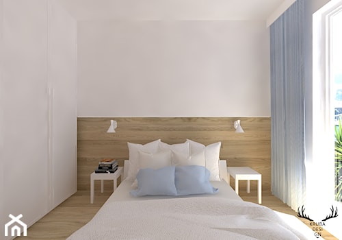 ARTYSTYCZNY ZOLIBORZ - Sypialnia, styl minimalistyczny - zdjęcie od Kruba Design