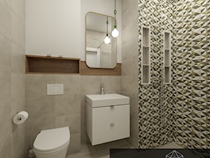 Mieszkanie 88m2 - łazienka dla gości - zdjęcie od Kształt Rzeczy Anita Łukasik