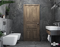 Łazienka z ciemnym kamieniem - Łazienka, styl nowoczesny - zdjęcie od Domni - sklep & portal wnętrzarski - Homebook