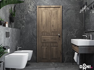 Łazienka z ciemnym kamieniem - Łazienka, styl nowoczesny - zdjęcie od Domni - sklep & portal wnętrzarski