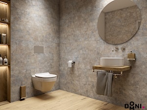 Gościnna łazienka w stylu eklektycznym - Łazienka, styl nowoczesny - zdjęcie od Domni - sklep & portal wnętrzarski