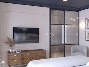 Sypialnia w stylu New Hamptons - zdjęcie od VISO Pracownia Projektowa