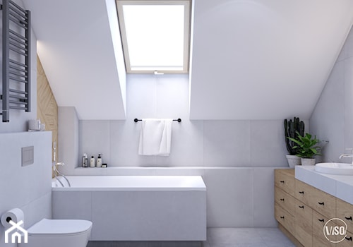 Nowoczesna łazienka w domy w stylu skandynawskim - zdjęcie od VISO Pracownia Projektowa