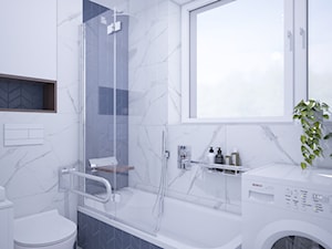 Elegancka łazienka dostosowana dla osoby starszej - zdjęcie od VISO Pracownia Projektowa