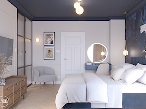 Elegancka sypialnia w stylu New Hamptons - zdjęcie od VISO Pracownia Projektowa