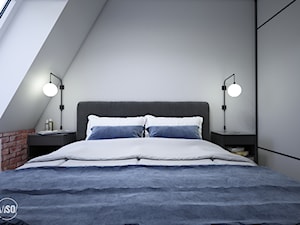 Sypialnia w stylu loft - zdjęcie od VISO Pracownia Projektowa