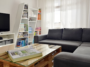mieszkanie w Lęborku 70m2 - Salon, styl nowoczesny - zdjęcie od KRESKA architekci