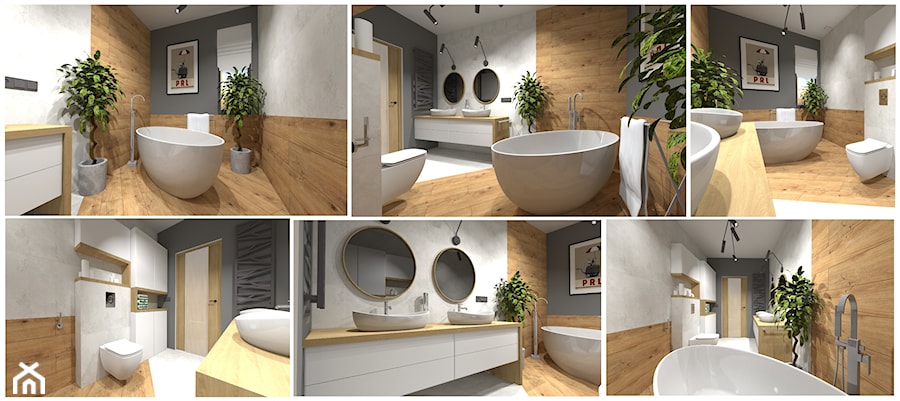 Projekt łazienki - zdjęcie od "W 4 ścianach" Studio Projektowania Wnętrz