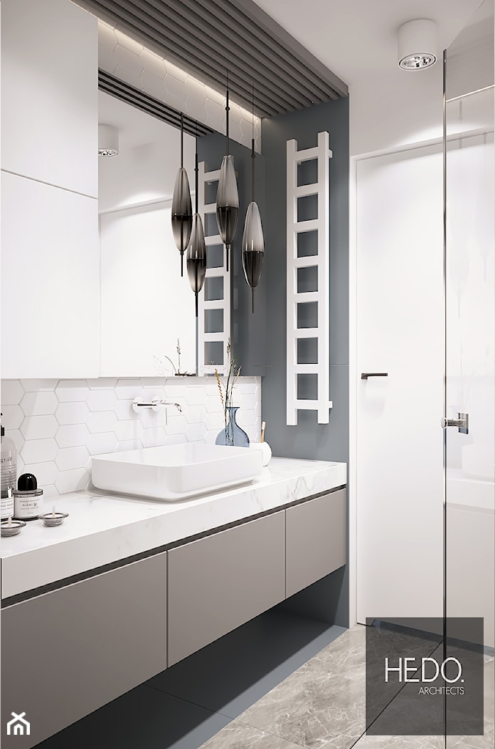 Łazienka w bloku - zdjęcie od Hedo Architects - Homebook