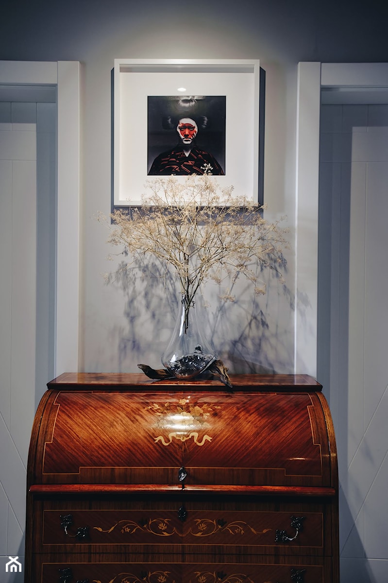 Salon Jadalnia Kuchnia- Kompozycje dekoracyjne z korzeni i szkła - Hol / przedpokój, styl vintage - zdjęcie od Newformglass