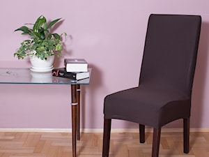 Pokrowiec na krzesło brązowy - zdjęcie od shoperly