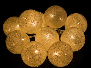 Cotton balls lampki do pokoju dziecięcego