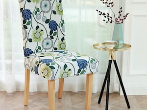 Pokrowiec na krzesło elastyczny kwiaty - zdjęcie od shoperly