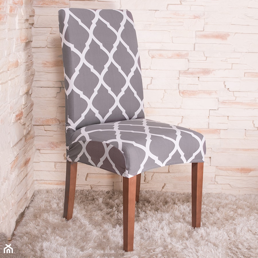 Pokrowiec na krzesło elastyczny marokańska koniczyna - zdjęcie od shoperly