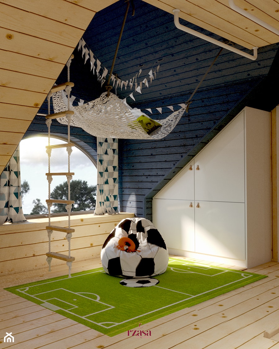 Skate & soccer player room - Pokój dziecka, styl skandynawski - zdjęcie od Rząsa Home Designer