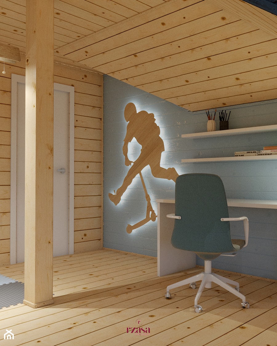 Skate & soccer player room - Pokój dziecka, styl skandynawski - zdjęcie od Rząsa Home Designer