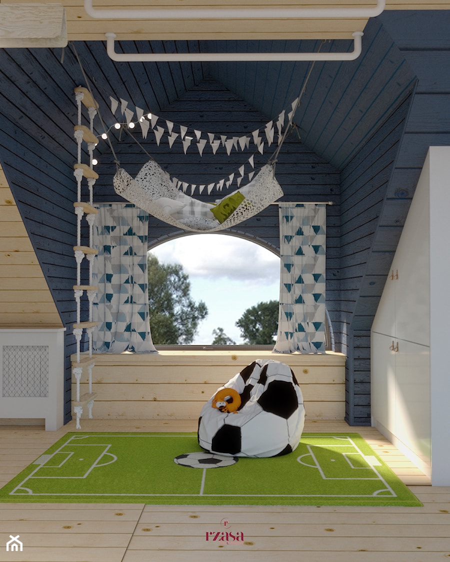 Skate & soccer player room - Pokój dziecka, styl skandynawski - zdjęcie od Rząsa Home Designer