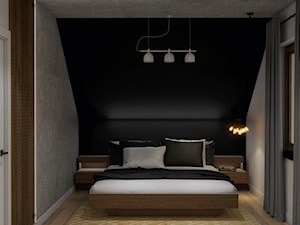 Moonshine - Sypialnia, styl industrialny - zdjęcie od Rząsa Home Designer