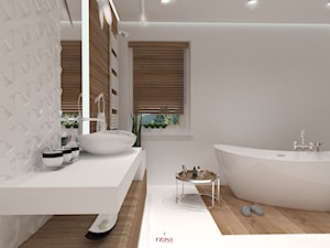 Classic Trend Appreciation - Średnia łazienka z oknem, styl skandynawski - zdjęcie od Rząsa Home Designer