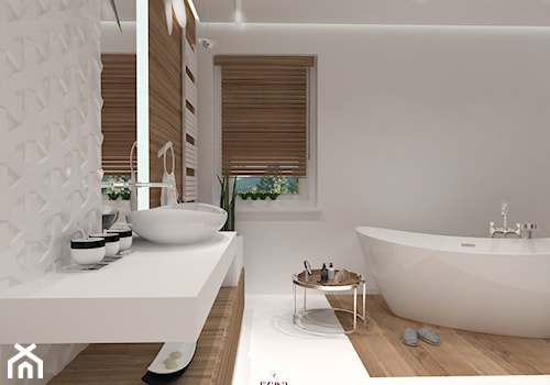 Classic Trend Appreciation - Średnia łazienka z oknem, styl skandynawski - zdjęcie od Rząsa Home Designer