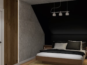 Moonshine - Sypialnia, styl industrialny - zdjęcie od Rząsa Home Designer
