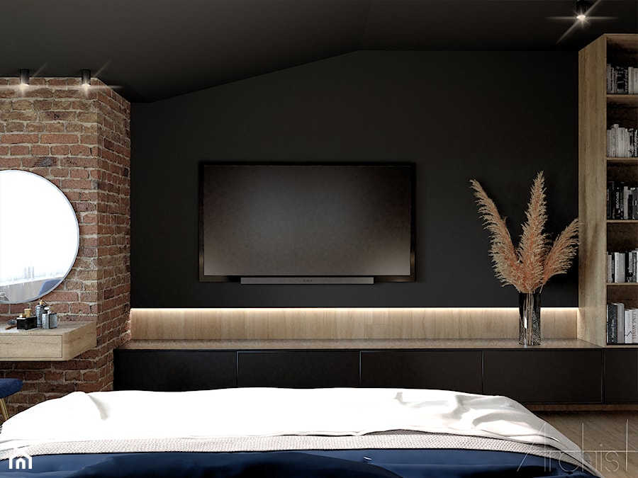 AKPL105 - Sypialnia, styl nowoczesny - zdjęcie od Biostani Architektura