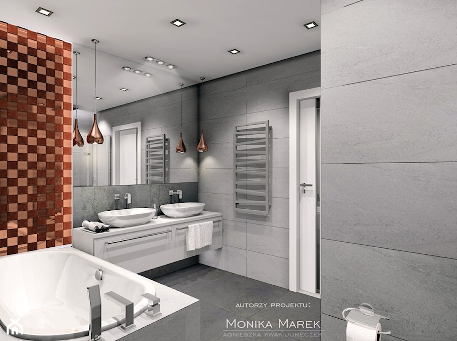 łazienka z miedzią - zdjęcie od MARKOWNIA studio architektury