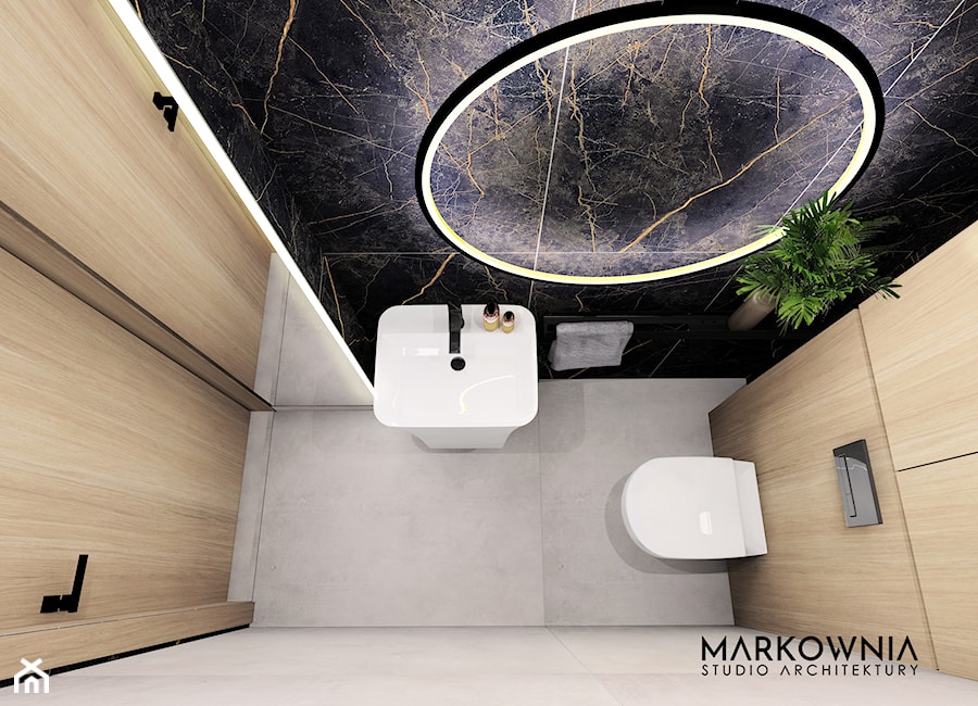 wc dla gości - zdjęcie od MARKOWNIA studio architektury