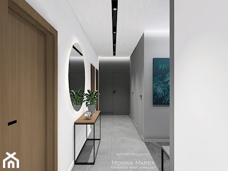 Aranżacje wnętrz - Hol / Przedpokój: MĘSKIE MIESZKANIE - MARKOWNIA studio architektury. Przeglądaj, dodawaj i zapisuj najlepsze zdjęcia, pomysły i inspiracje designerskie. W bazie mamy już prawie milion fotografii!