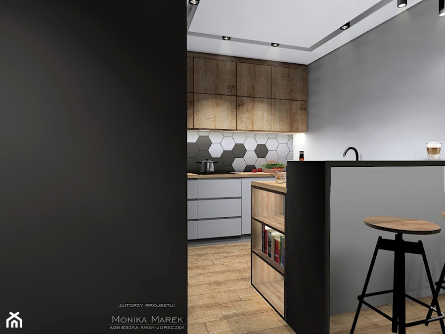 MIESZKANIE KATOWICE # 2 - Kuchnia, styl industrialny - zdjęcie od MARKOWNIA studio architektury