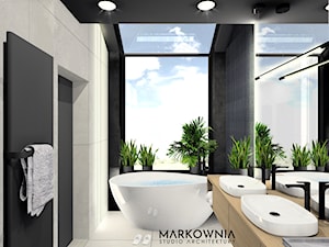 ŁAZIENKA NA PIĘTRZE - zdjęcie od MARKOWNIA studio architektury