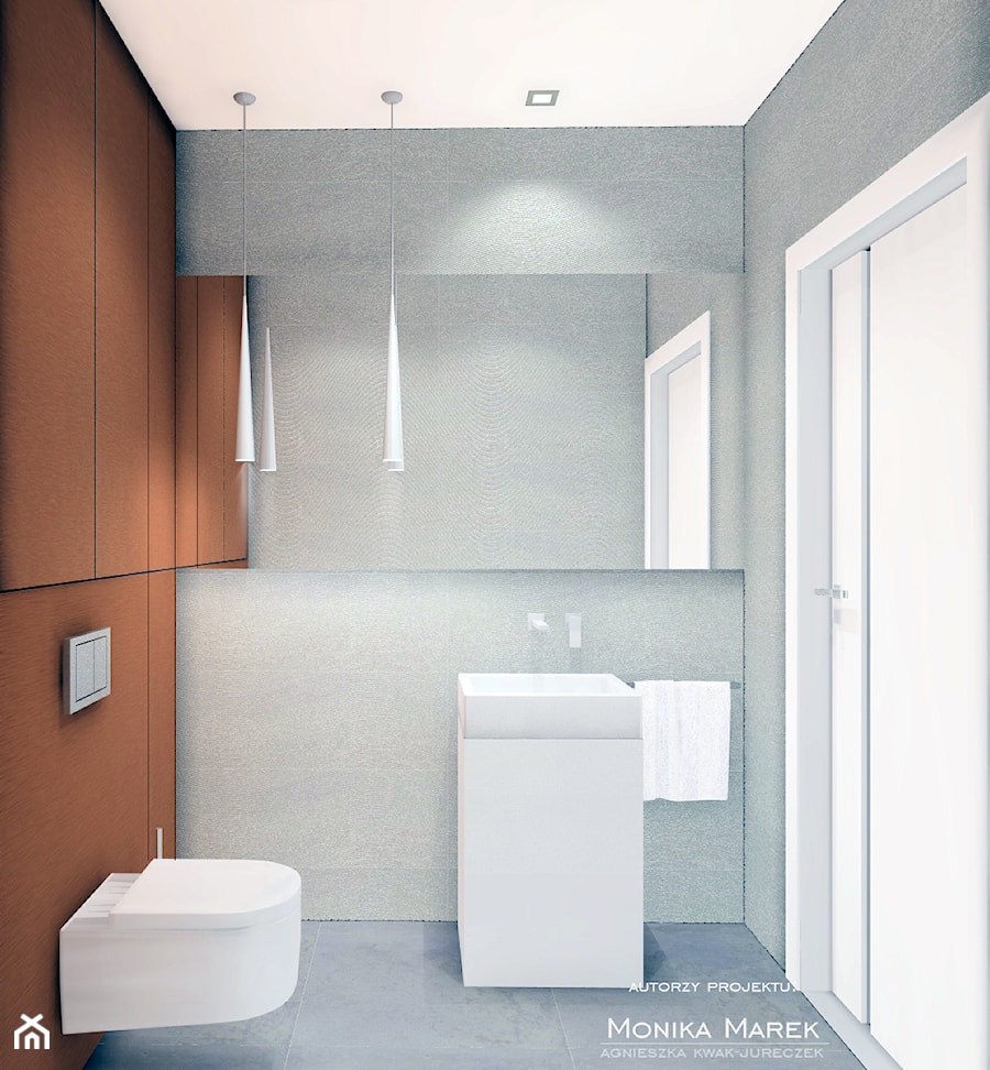 toaleta z miedzią - zdjęcie od MARKOWNIA studio architektury
