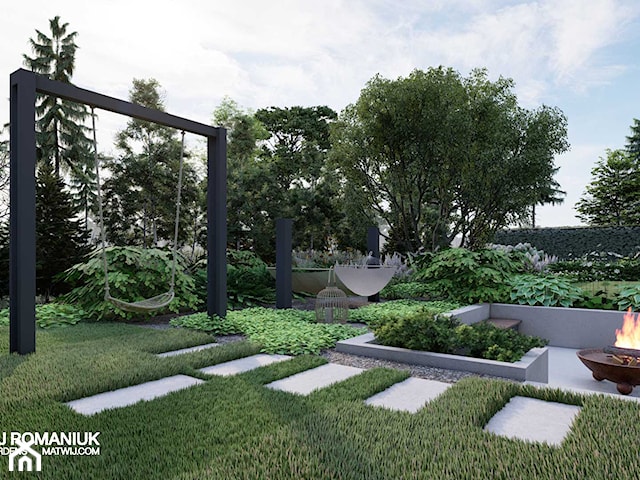 Suwałki, projekt ogrodu 1300 m2