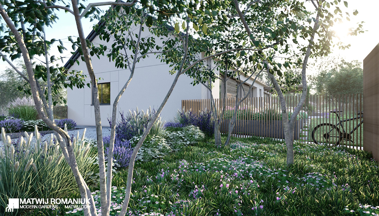 Włoszakowice, projekt ogrodu - Ogród, styl nowoczesny - zdjęcie od Studio Romaniuk - Homebook