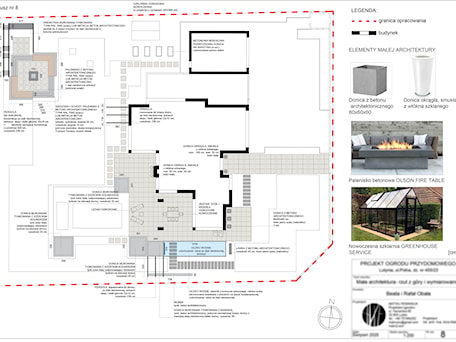 Aranżacje wnętrz - Ogród: Projekt techniczny - Studio Romaniuk. Przeglądaj, dodawaj i zapisuj najlepsze zdjęcia, pomysły i inspiracje designerskie. W bazie mamy już prawie milion fotografii!