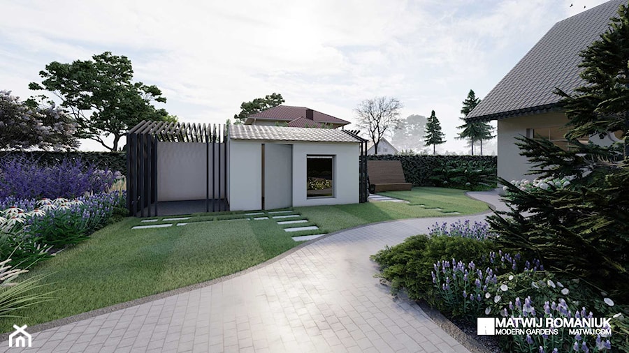 Dopiewiec, projekt ogrodu - Ogród, styl nowoczesny - zdjęcie od Studio Romaniuk