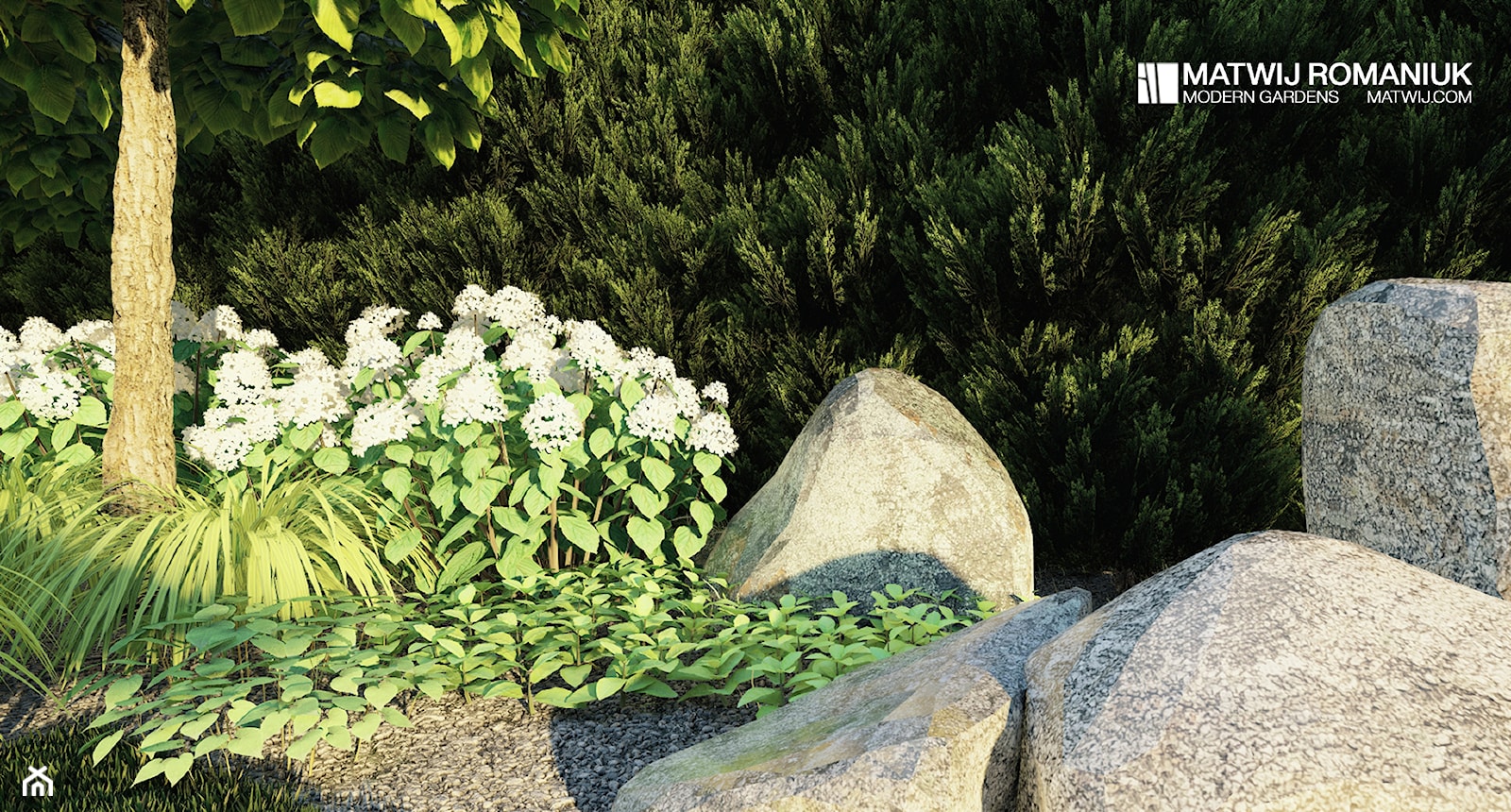 Cielce, projekt ogrodu - Ogród, styl minimalistyczny - zdjęcie od Studio Romaniuk - Homebook