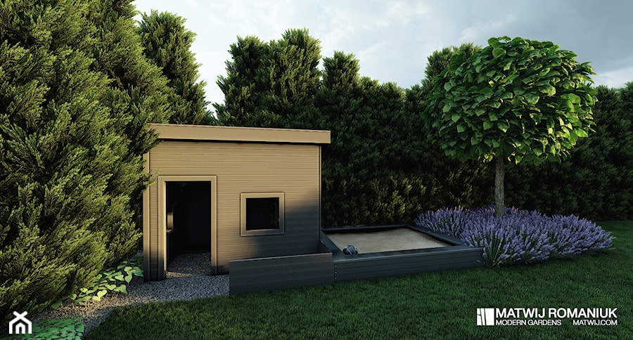 Cielce, projekt ogrodu - Ogród, styl minimalistyczny - zdjęcie od Studio Romaniuk