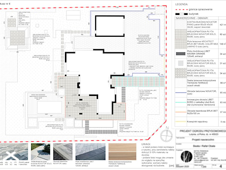 Aranżacje wnętrz - Ogród: Projekt nawierzchni - Studio Romaniuk. Przeglądaj, dodawaj i zapisuj najlepsze zdjęcia, pomysły i inspiracje designerskie. W bazie mamy już prawie milion fotografii!