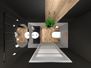 Mała czarna toaleta - Łazienka, styl industrialny - zdjęcie od INSPIRO Michał Sucholiński
