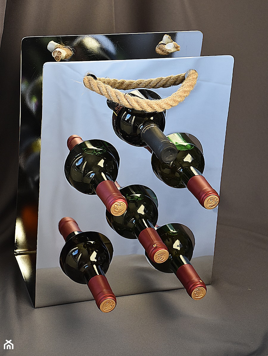 Stojak na wino chromowany - zdjęcie od madardekor