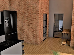 Mieszkanie dla singielki - Hol / przedpokój, styl industrialny - zdjęcie od Błasiak Studio