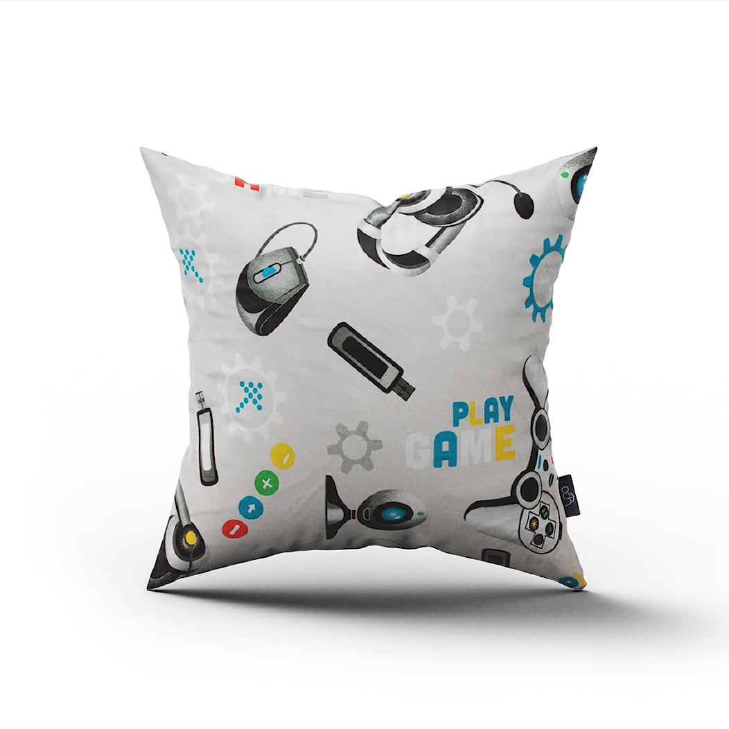 Poduszka dekoracyjna gamingowa z minky 40x40 - zdjęcie od arTYchatka - Homebook