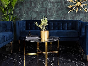 Niebiesko - złoty salon - zdjęcie od Gilli marka meblowa