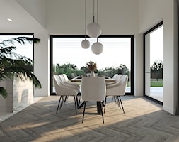 Salon z jadalnią - Jadalnia, styl minimalistyczny - zdjęcie od KAT interiors - Homebook