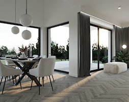 Salon z jadalnią - Jadalnia, styl minimalistyczny - zdjęcie od KAT interiors - Homebook