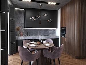 Salon z kuchnia i jadalnią - Kuchnia, styl nowoczesny - zdjęcie od KAT interiors