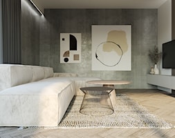 Salon z jadalnią - Salon, styl minimalistyczny - zdjęcie od KAT interiors - Homebook